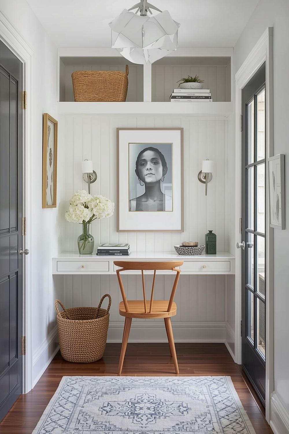 Efficient Small Entryway Workspace Plans