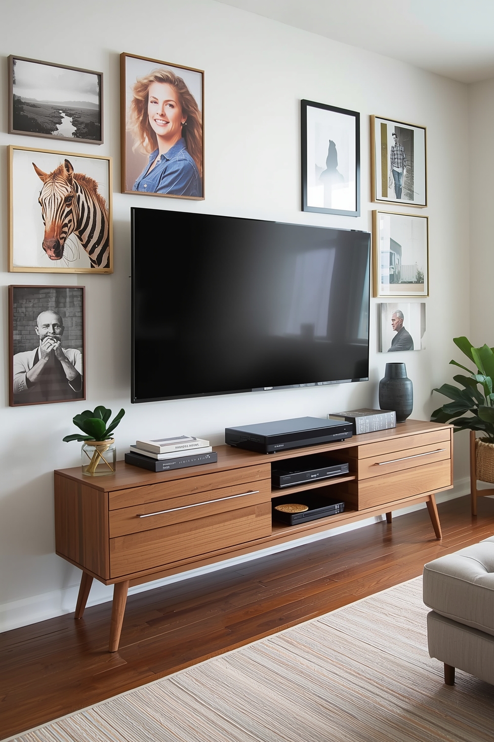 Efficient TV Wall Layout Idea Boards