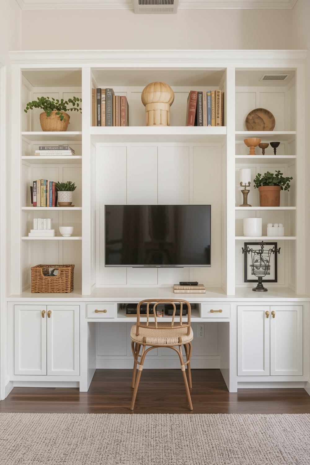 Efficient TV Wall Workspace Plans