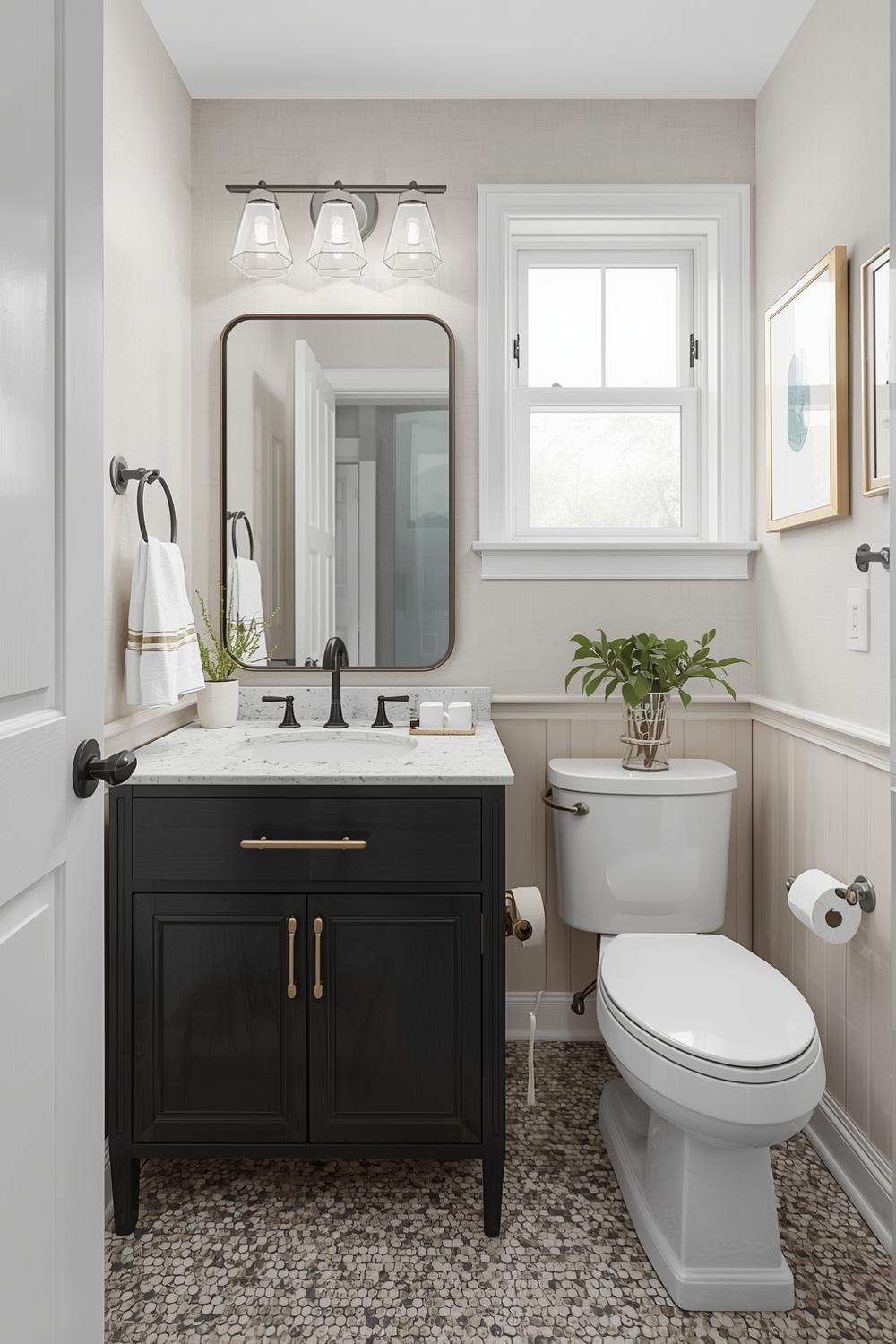 Elegant Small Bathroom Pairing Ideas
