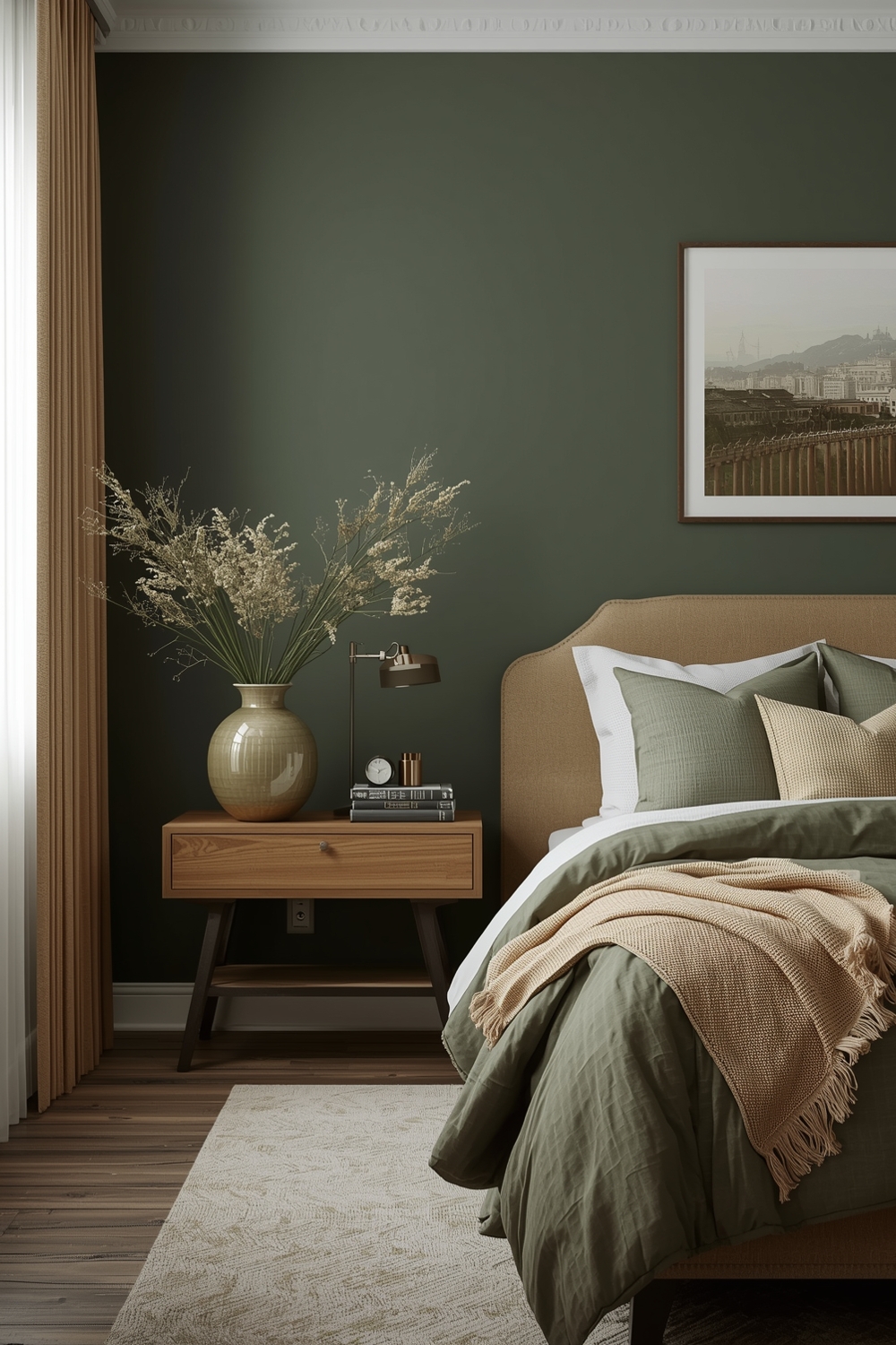 Essential Olive Green Bedroom Layout Concept Examples