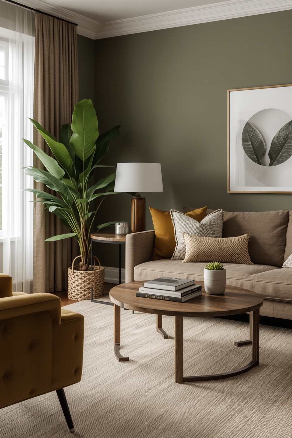 Essential Olive Green Living Room Layout Concept Guides