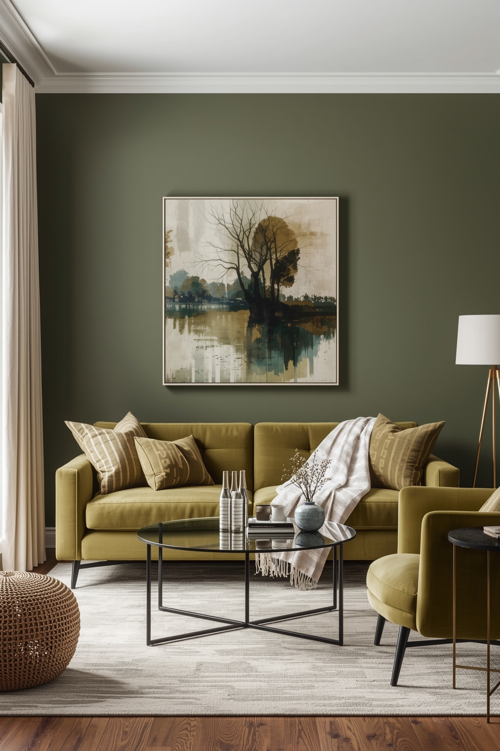 Essential Olive Green Living Room Layout Guides