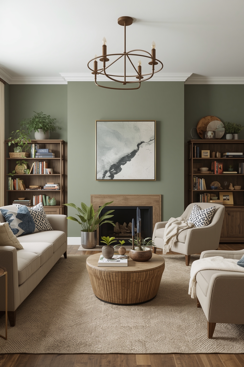Essential Sage Green Living Room Layout Concept Examples
