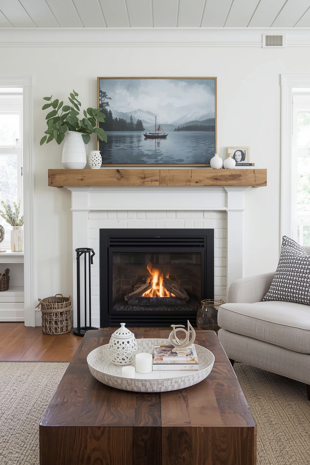 Farmhouse Fireplace Idea Collections for Modern Spaces