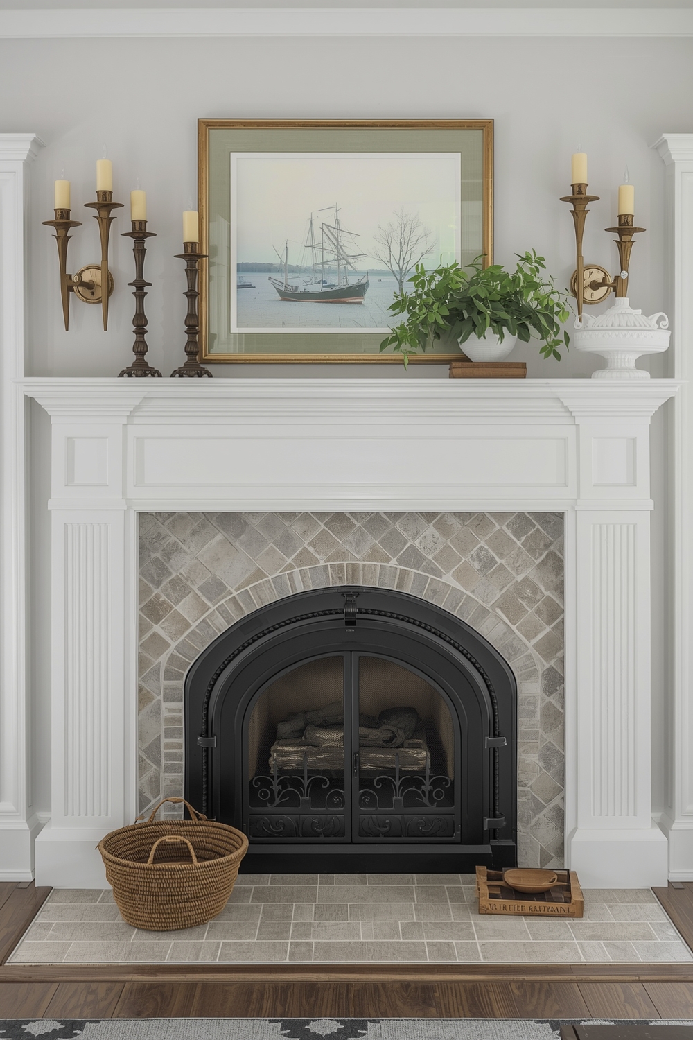 Farmhouse Fireplace Style Galleries with Warmth