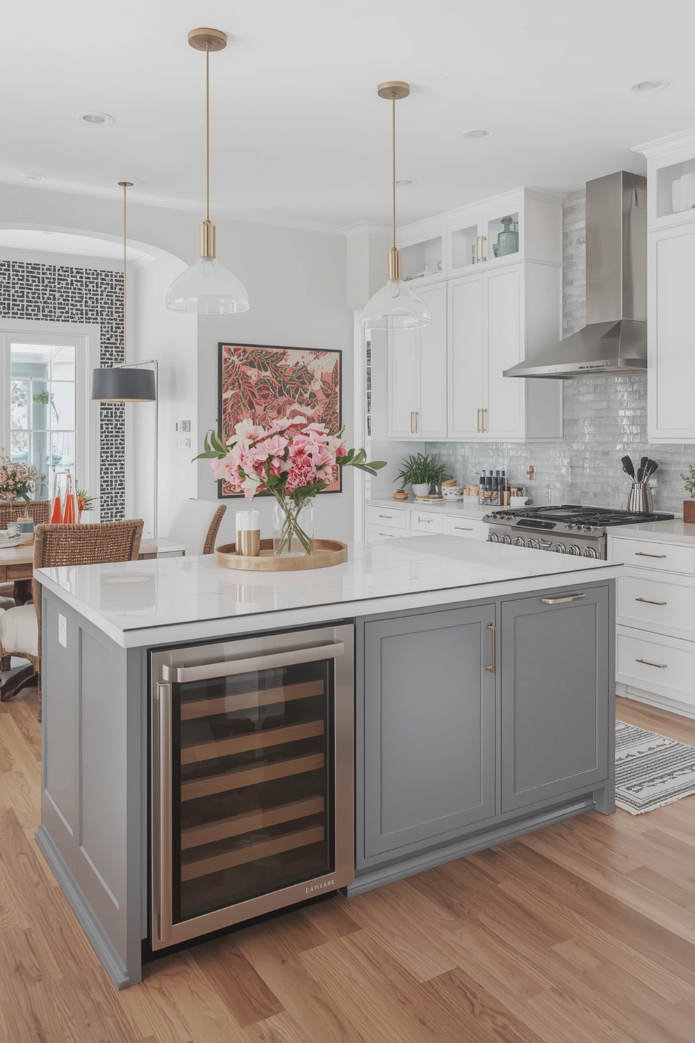 Kitchen Island with Generous Storage Solutions