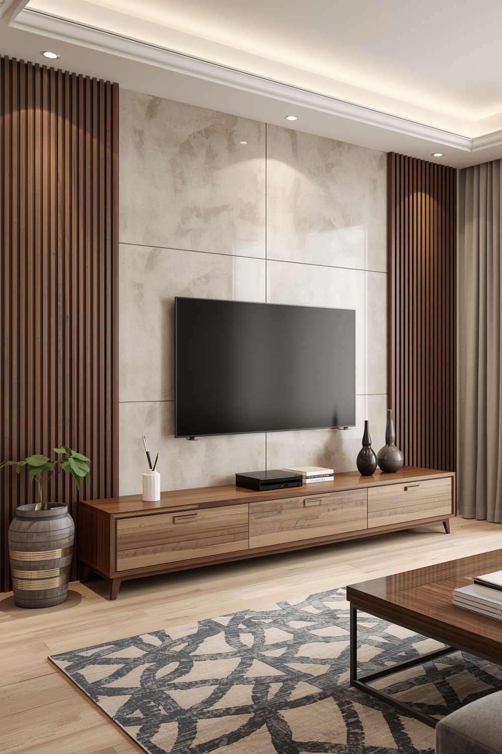 Living Room TV Wall Layout Collections