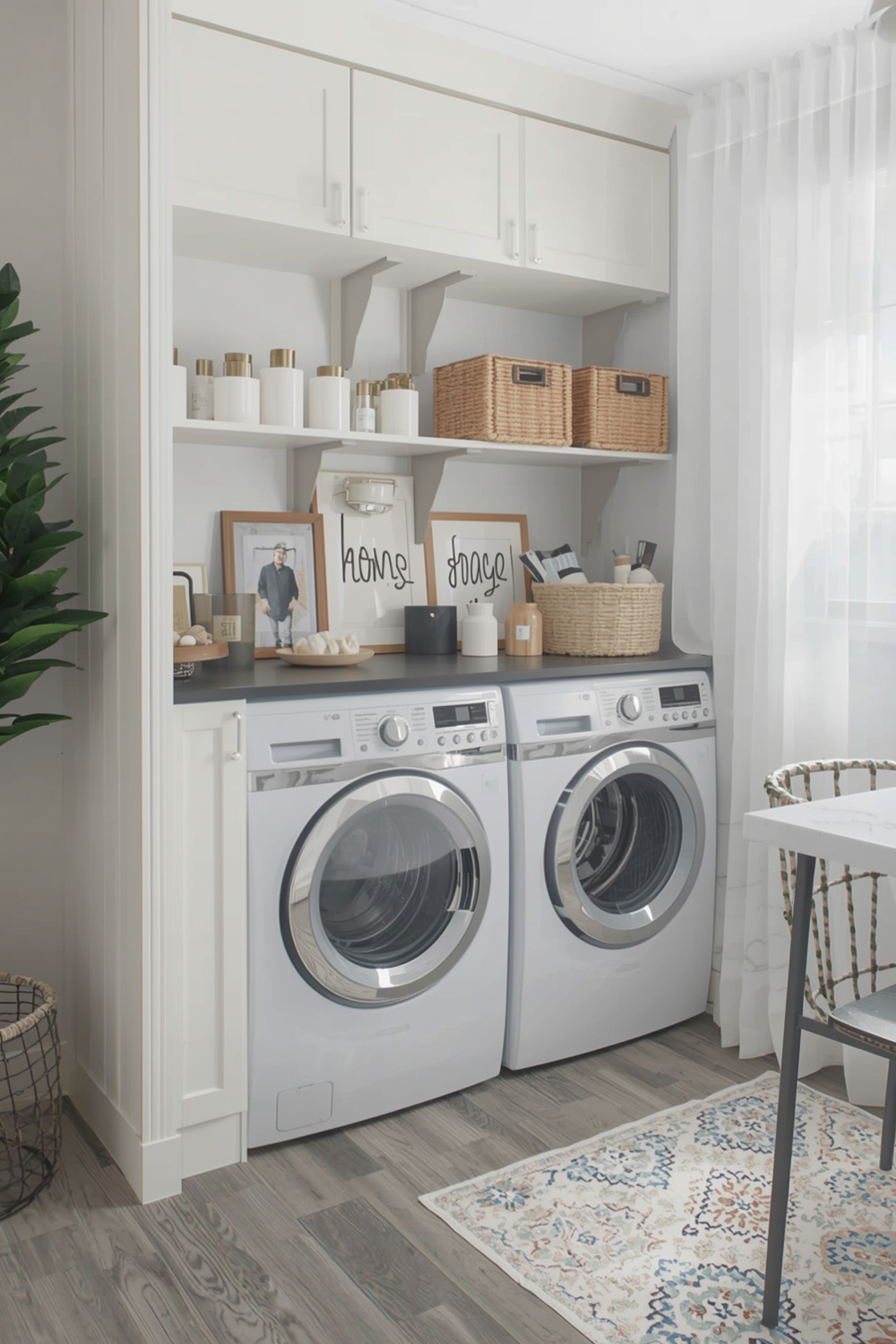 Modern Laundry Room Storage Inspirations