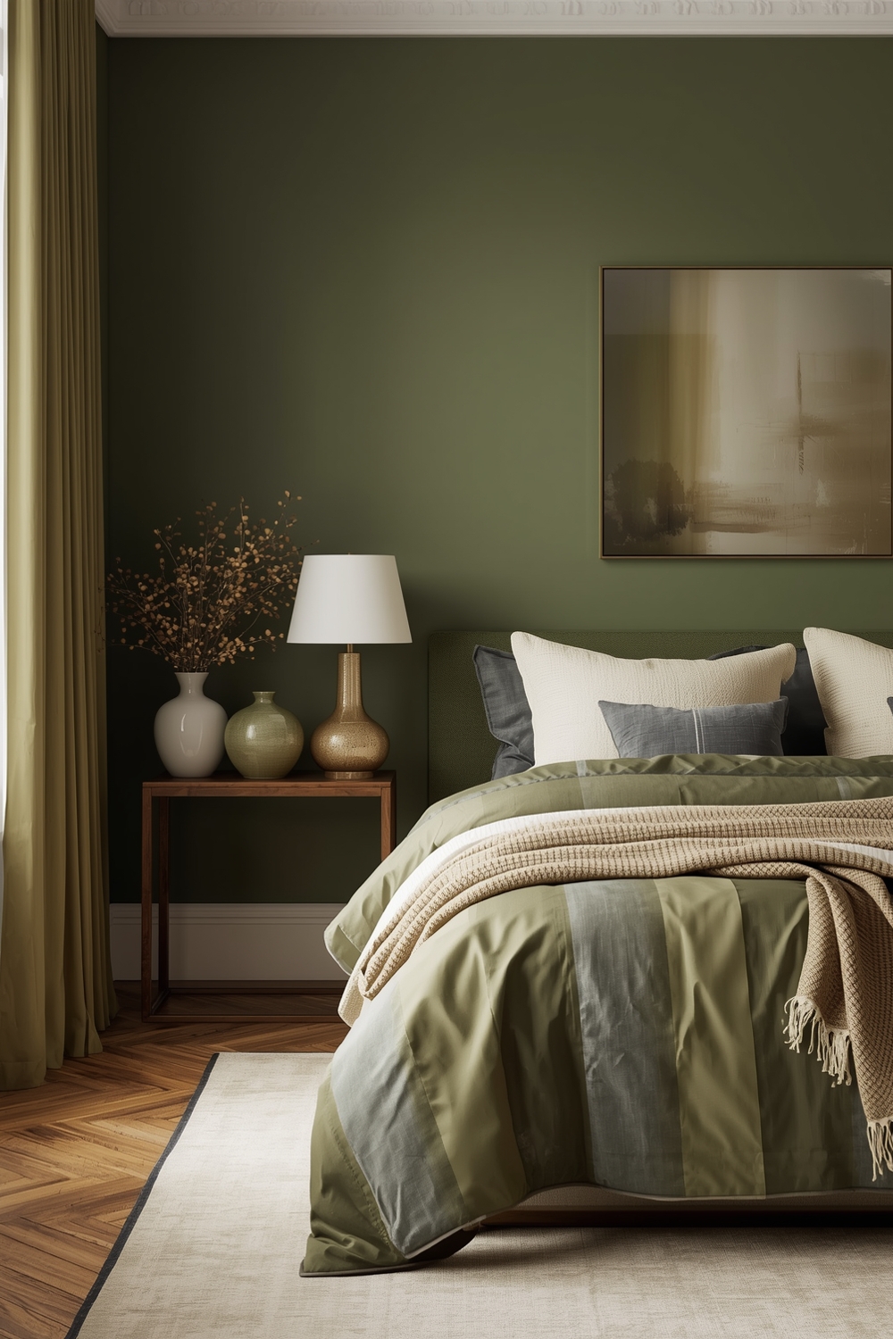 Olive Green Bedroom Color Palette Ideas