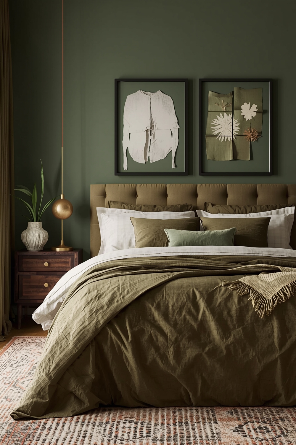 Olive Green Bedroom Decor Inspiration Boards