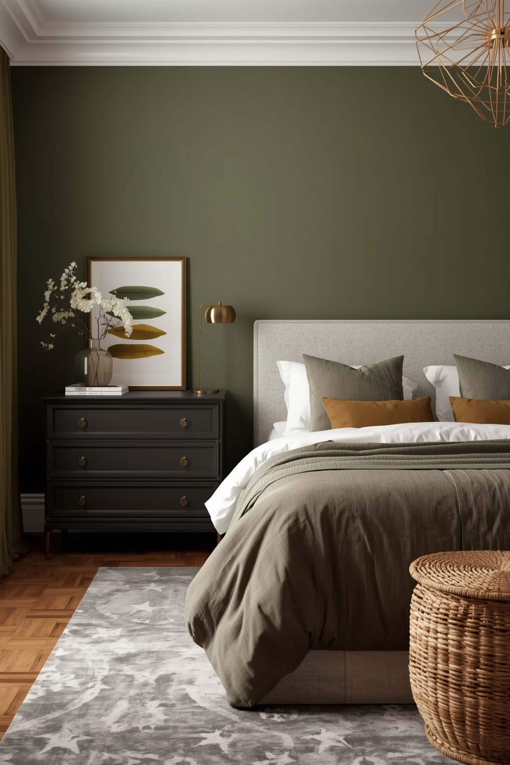 Olive Green Bedroom Inspiration for Chic Rooms