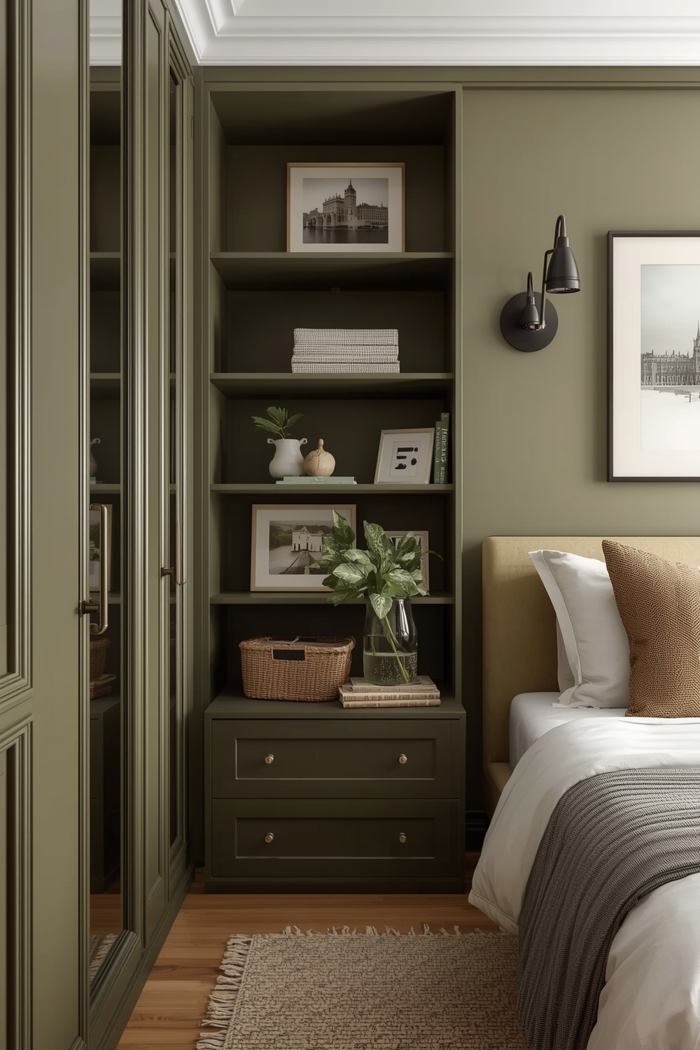 Olive Green Bedroom Storage Solution Galleries