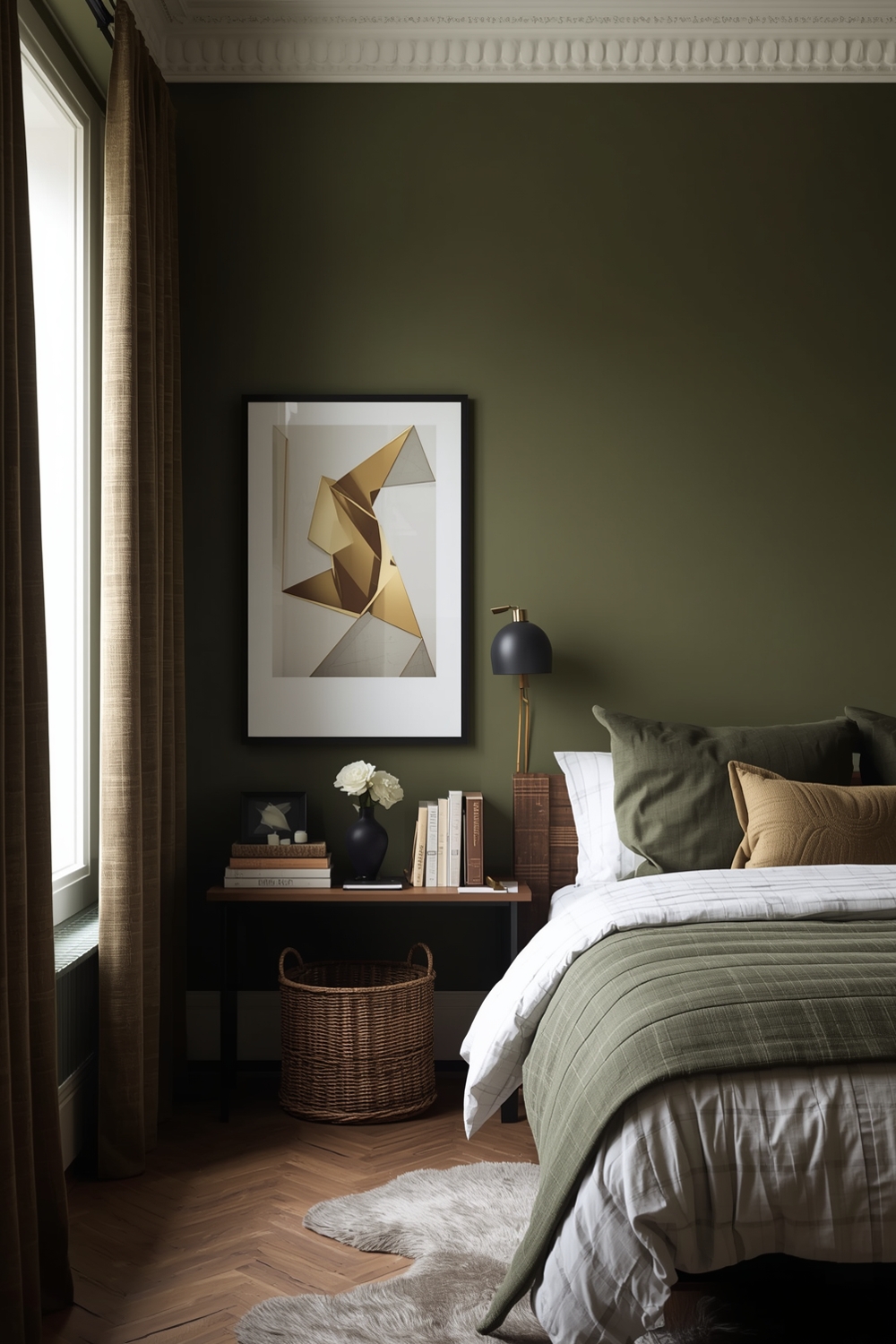 Olive Green Bedroom Style Mix Galleries