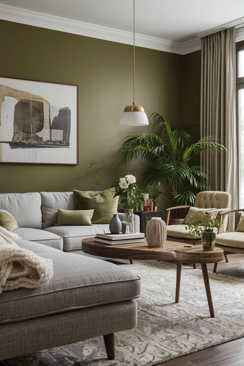 Olive Green Living Room Style Galleries for Modern Homes