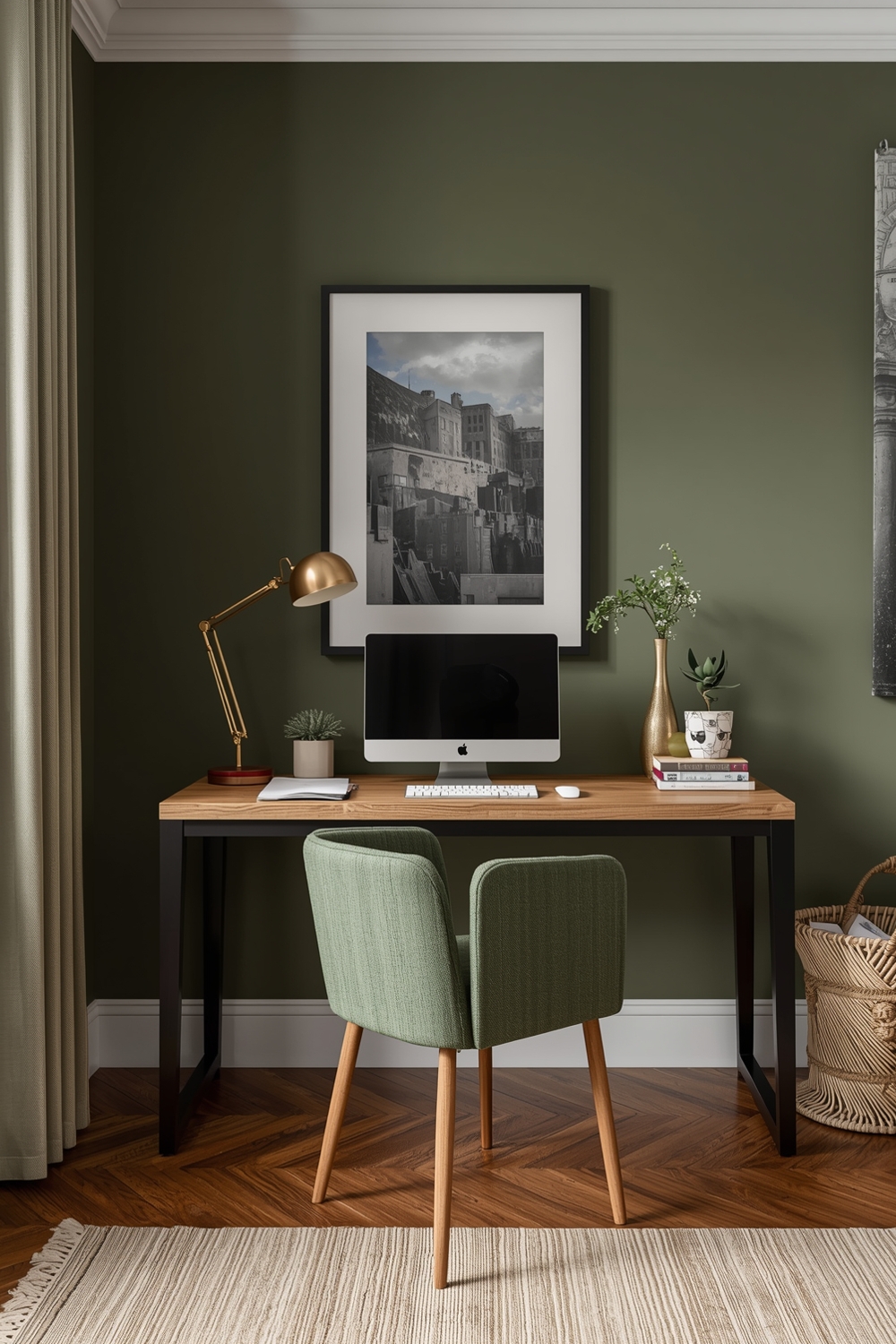 Olive Green Living Room Workspace Layout Galleries