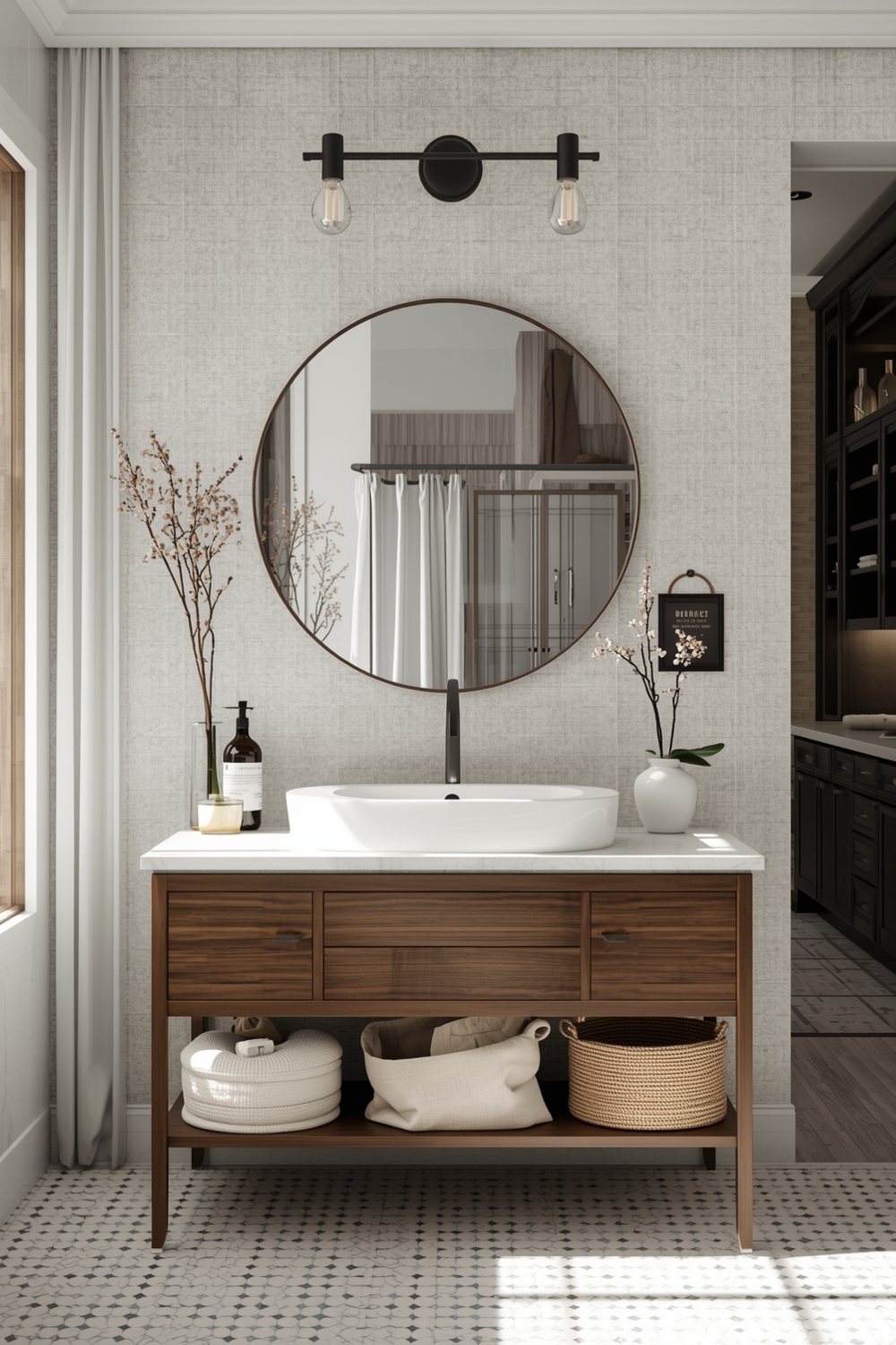 Open Concept Bathroom Mirror Layout Boards