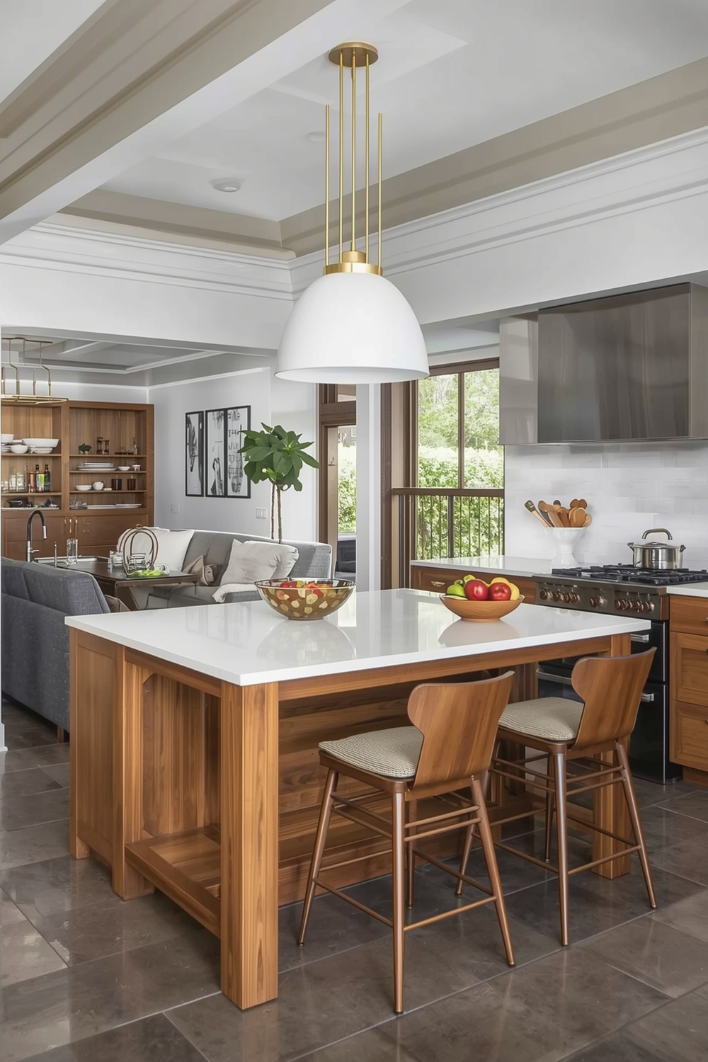 Open Concept Kitchen Island Design Examples