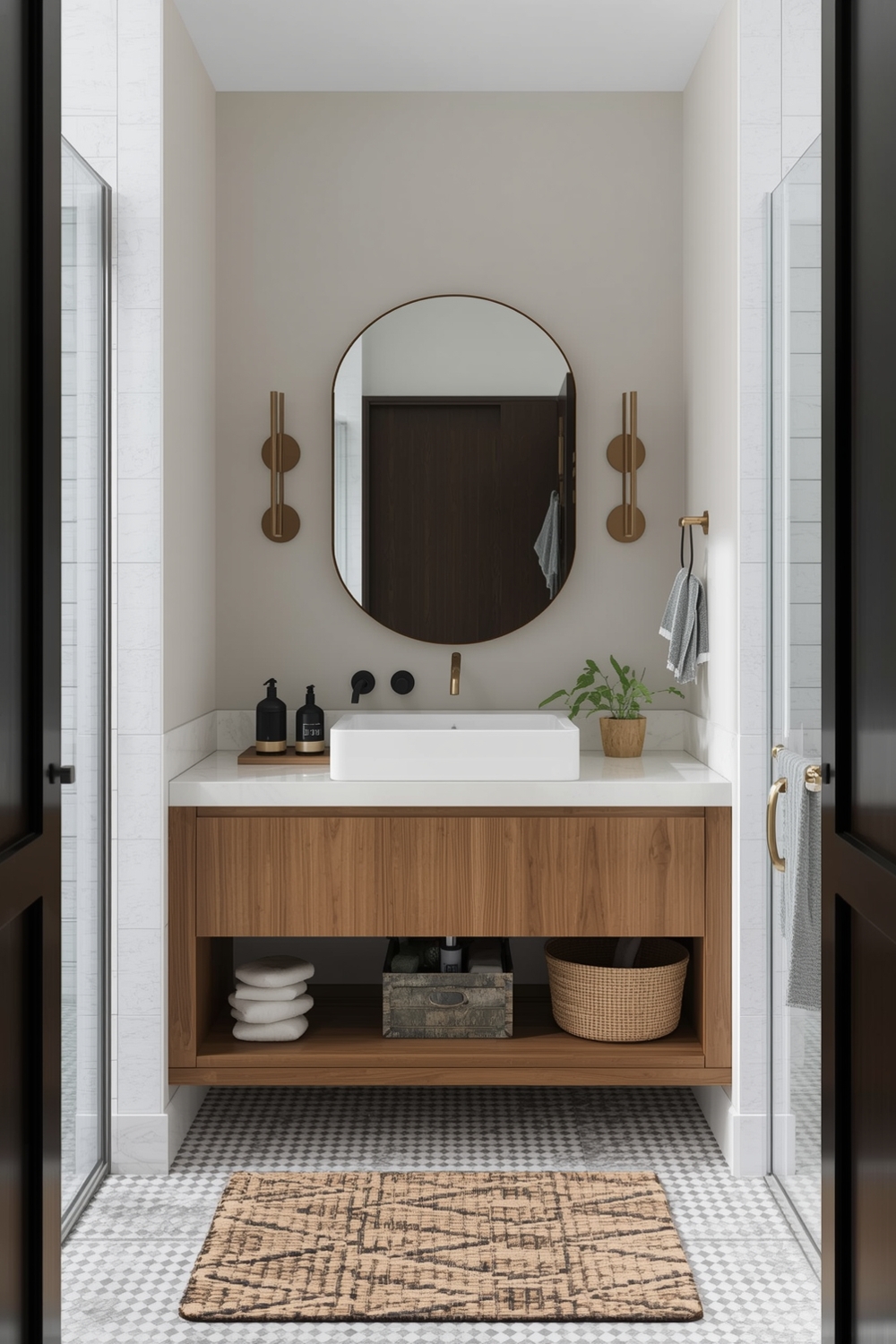 Open Concept Small Bathroom Design Ideas