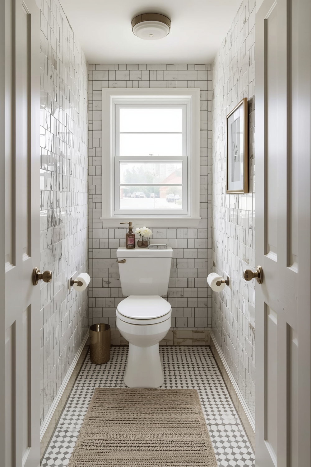 Open Concept Small Bathroom Layout Plans
