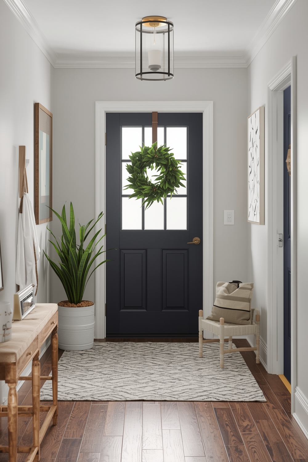 Organized Small Entryway Layout Examples