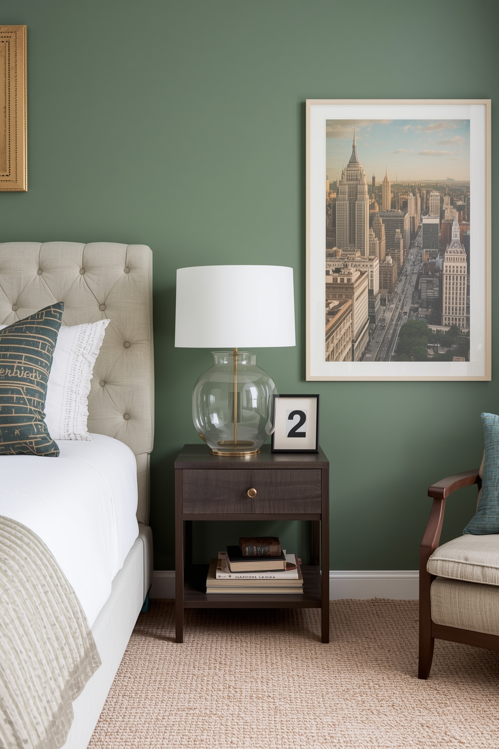 Sage Green Bedroom Accent Idea Examples