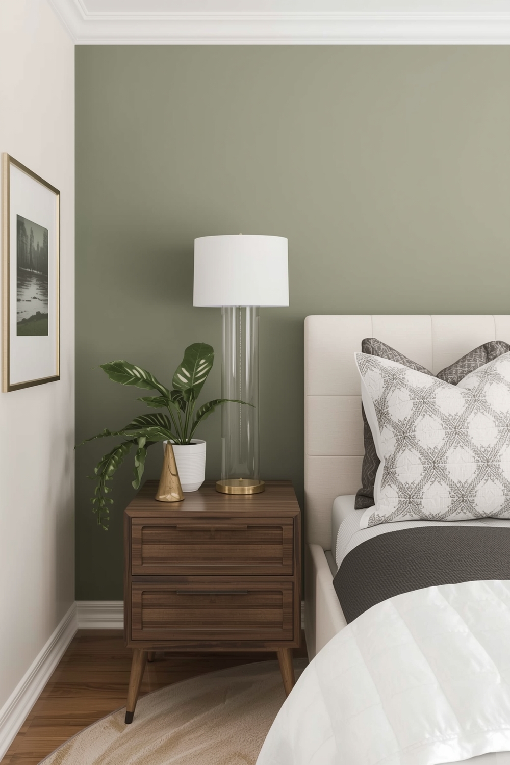 Sage Green Bedroom Accent Wall Inspirations