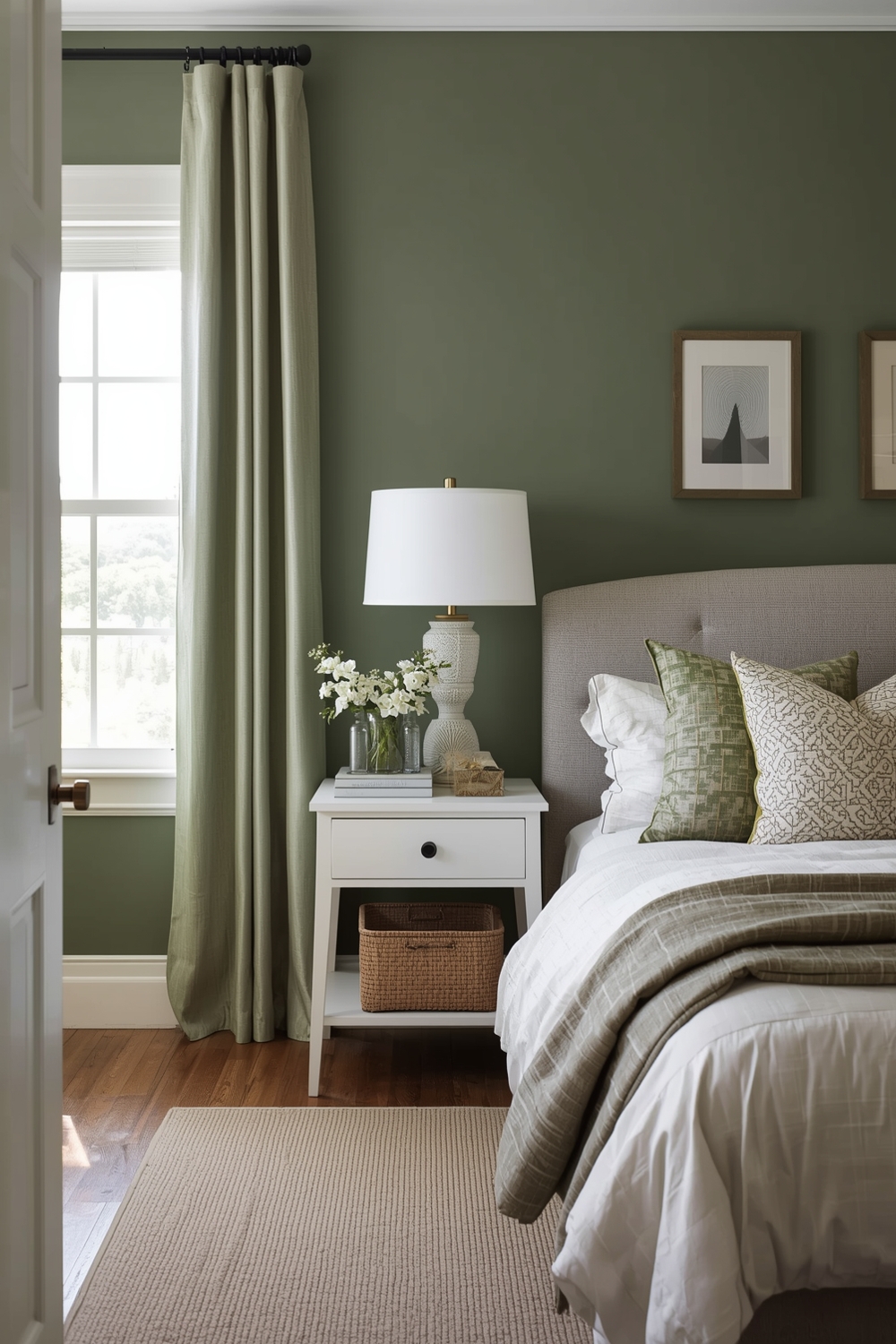Sage Green Bedroom Color Accent Inspirations