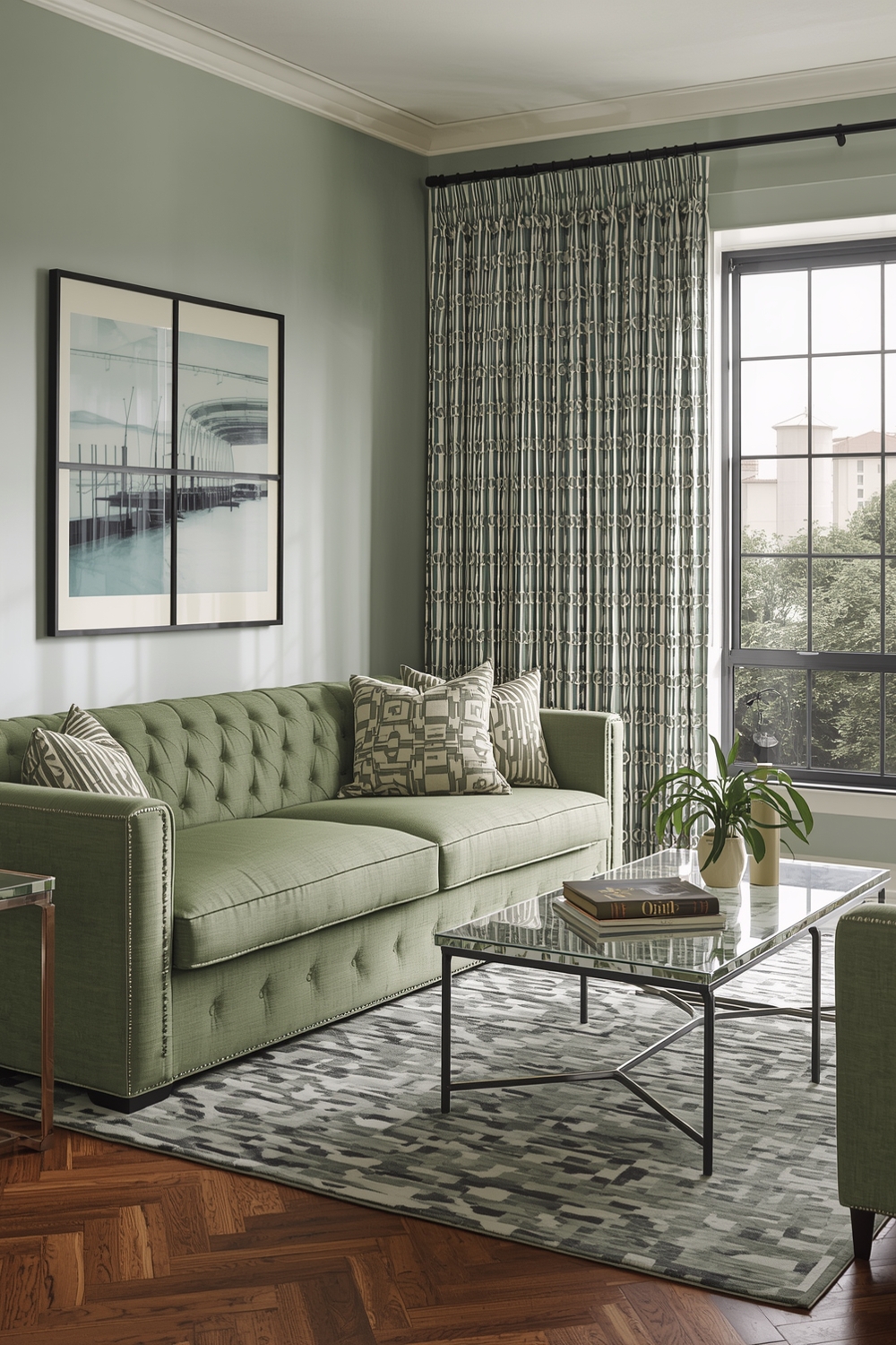 Sage Green Living Room Color Accent Inspirations