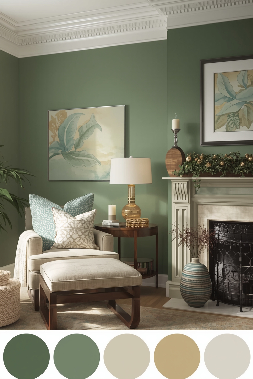 Sage Green Living Room Color Palette Ideas