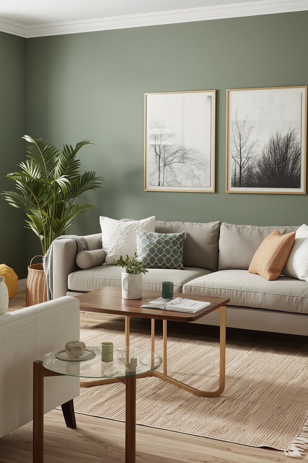 Sage Green Living Room Decor Layout Examples
