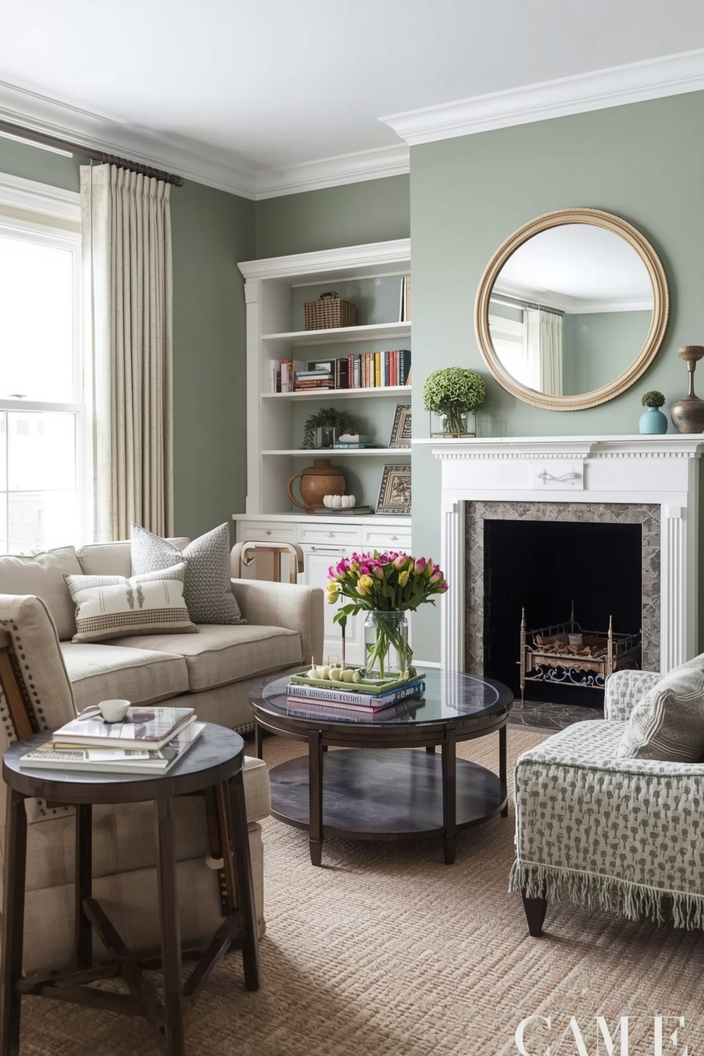 Sage Green Living Room Style Mix Galleries