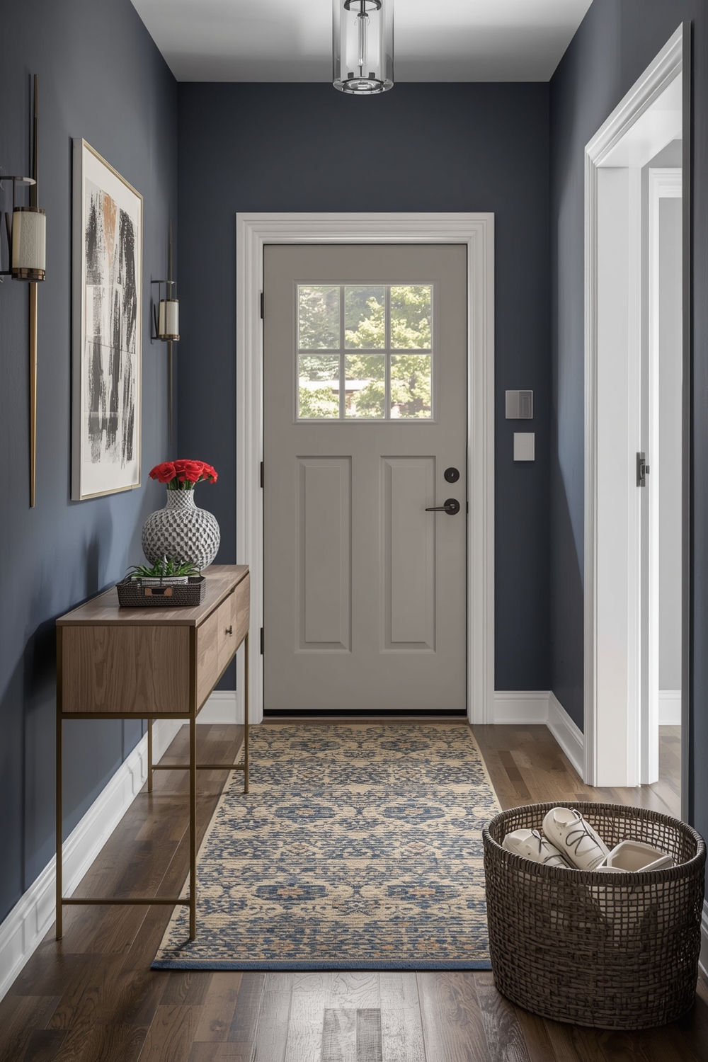 Small Entryway Color Combination Examples
