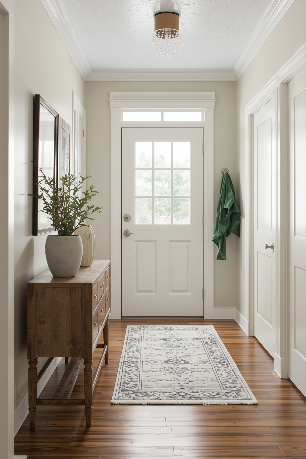 Small Entryway Lighting and Color Palettes