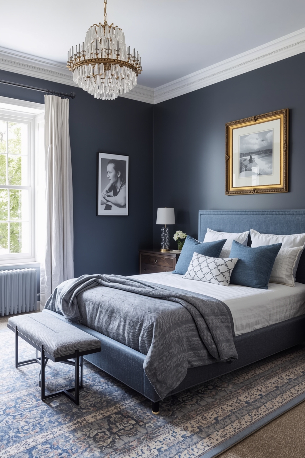 Snug Blue Bedroom Layout Examples