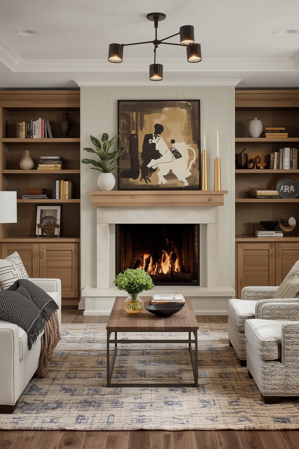 Snug Fireplace Design Layout Concepts