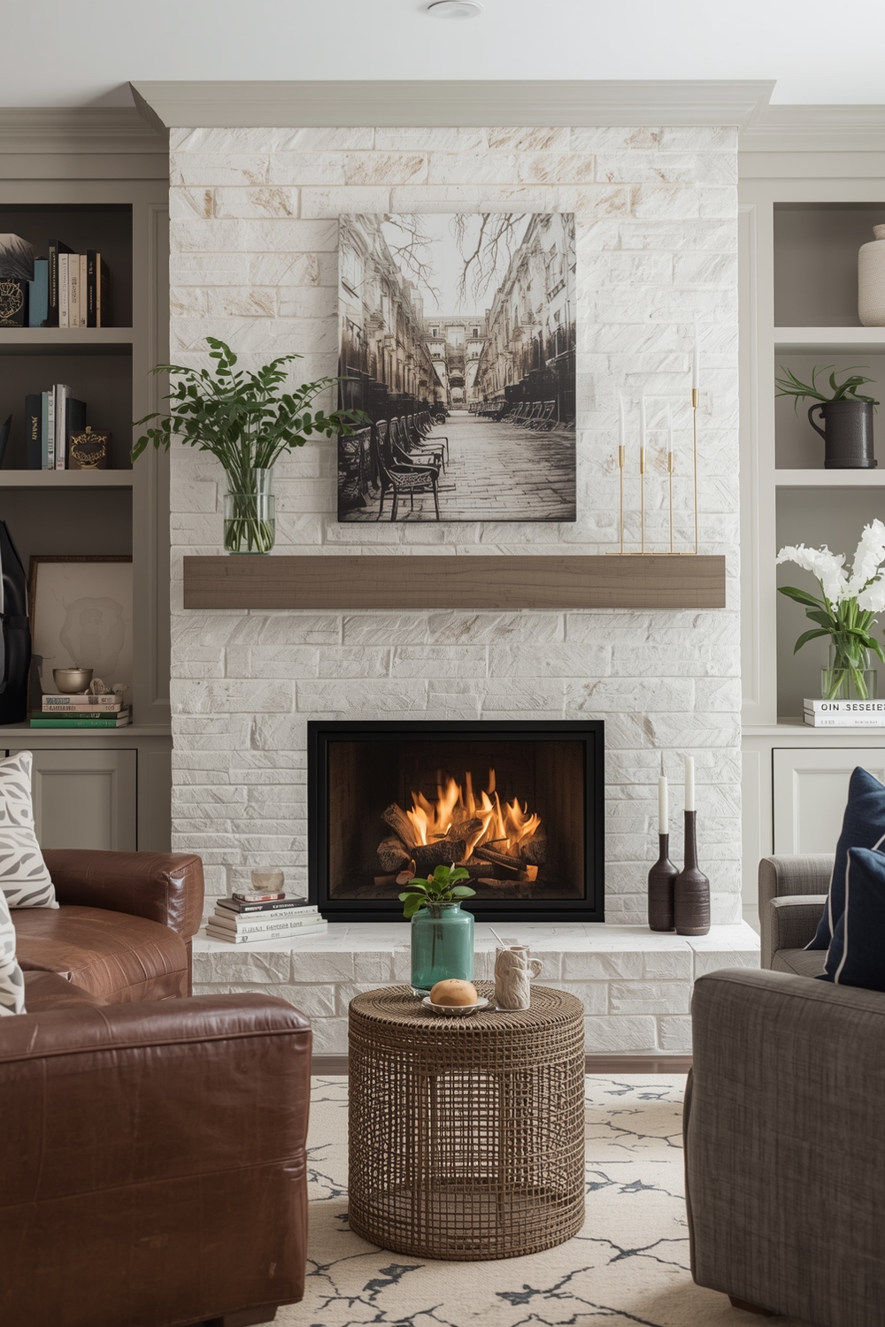 Snug Fireplace Design Layout Examples