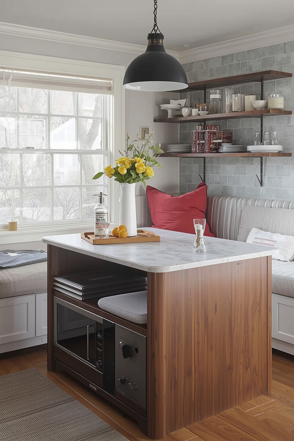 Snug Kitchen Island Workspace Examples