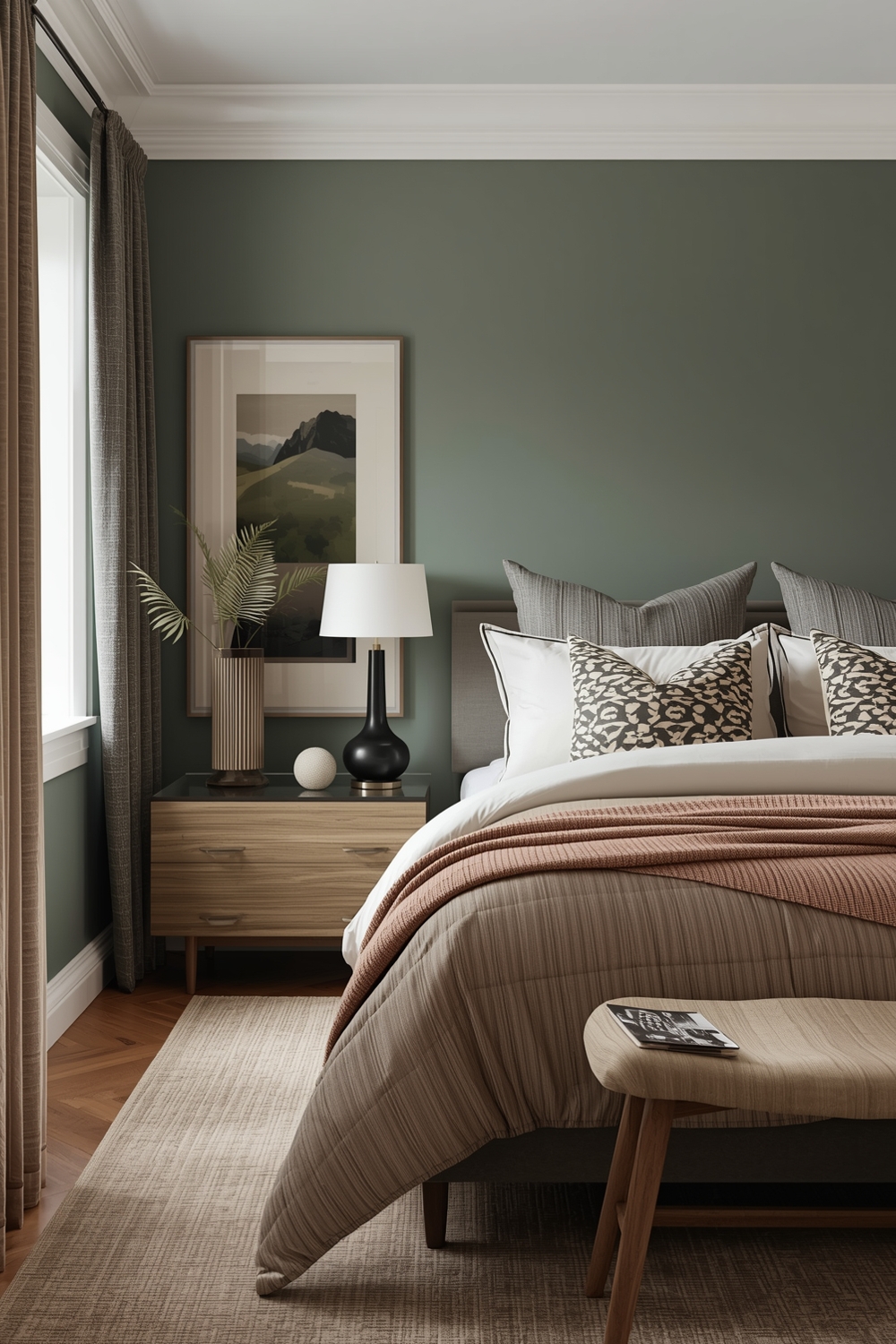 Snug Sage Green Bedroom Layout Concepts