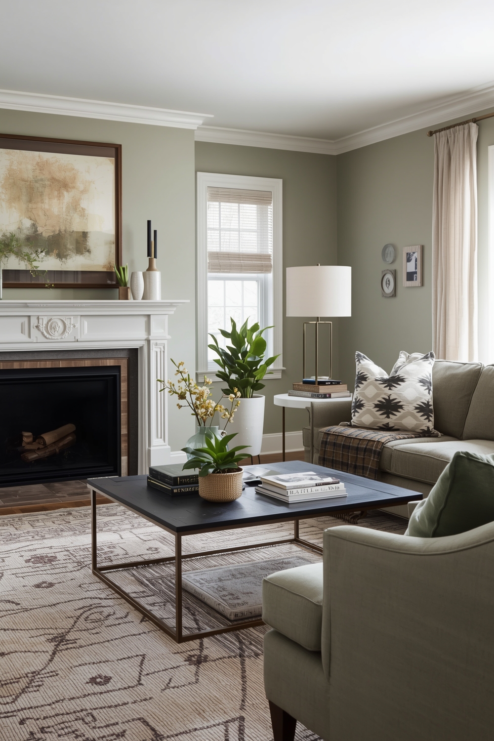 Snug Sage Green Living Room Design Galleries