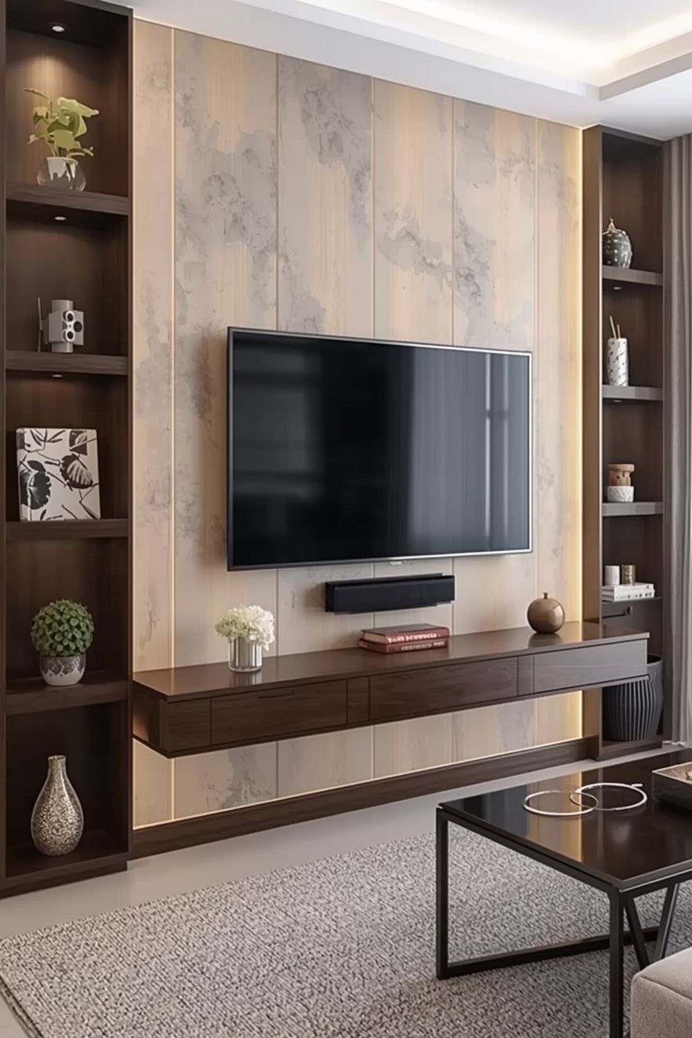 TV Wall Layout Ideas for Fashionable Interiors