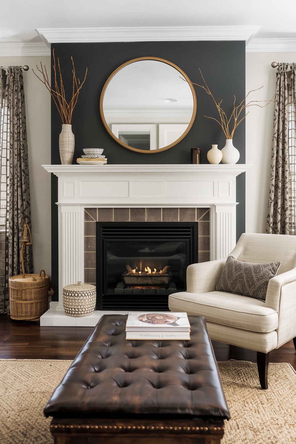 Warm Fireplace Design Inspiration Boards