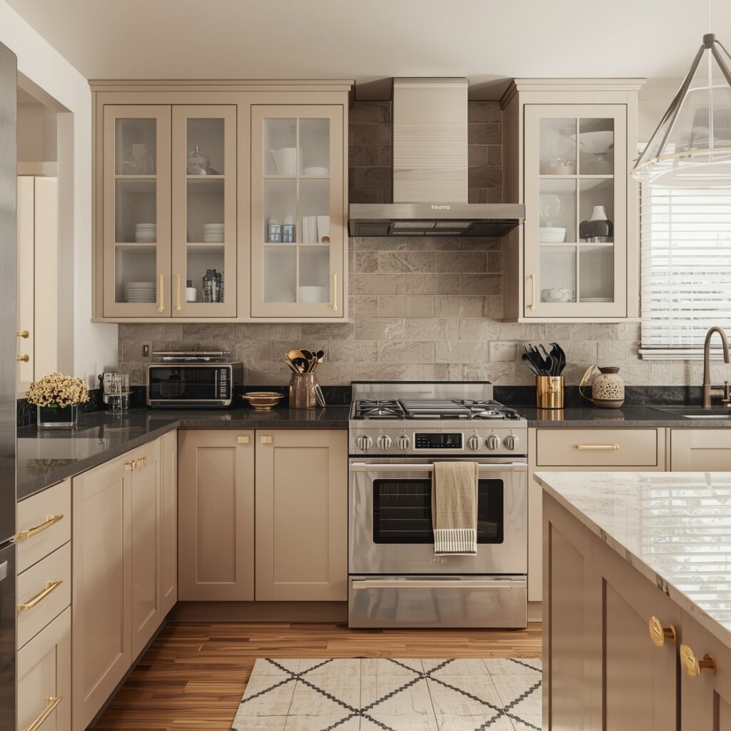 Beige Kitchen Cabinet Color