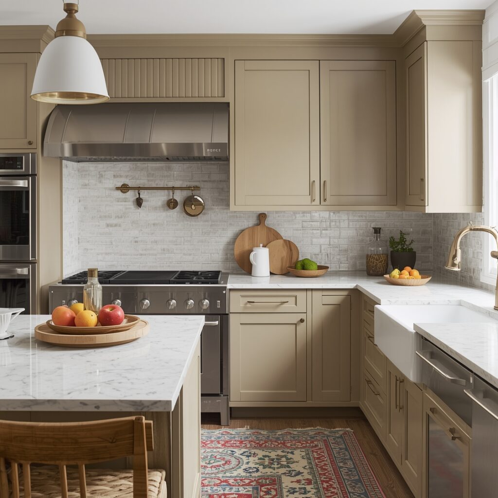 Beige Kitchen Cabinet Color