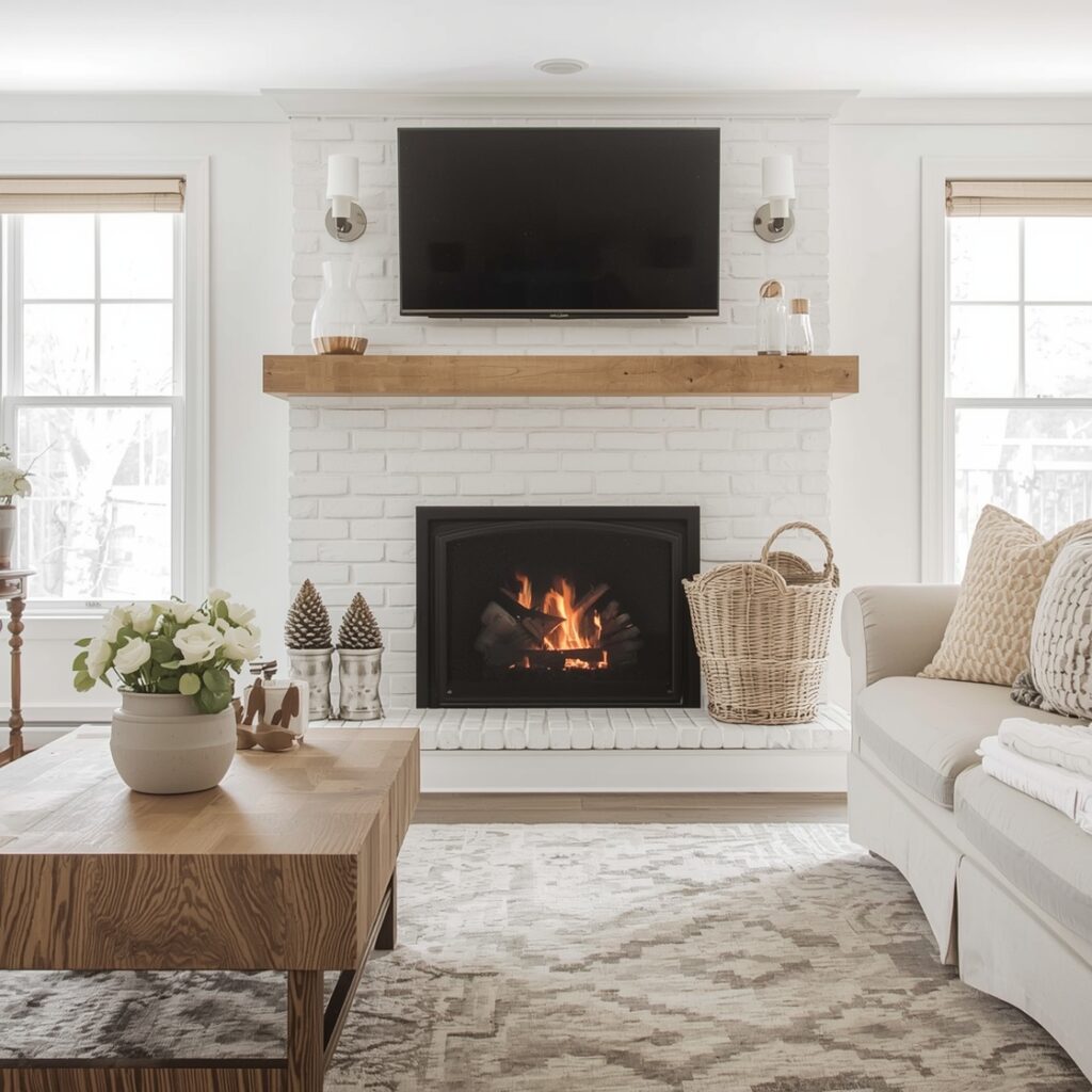 Cozy Farmhouse Fireplace