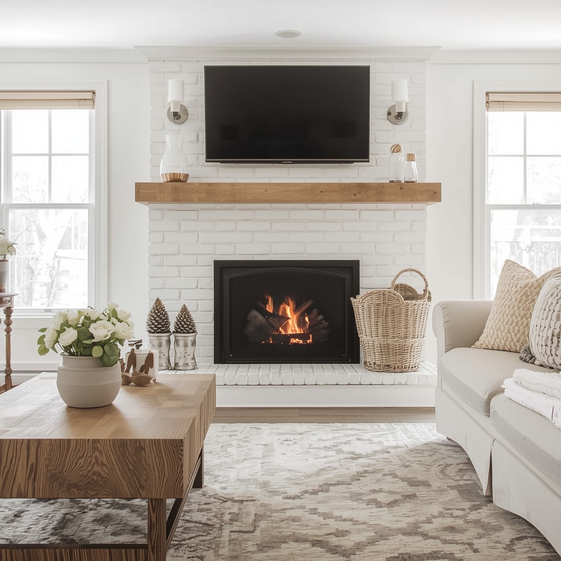 Cozy Farmhouse Fireplace