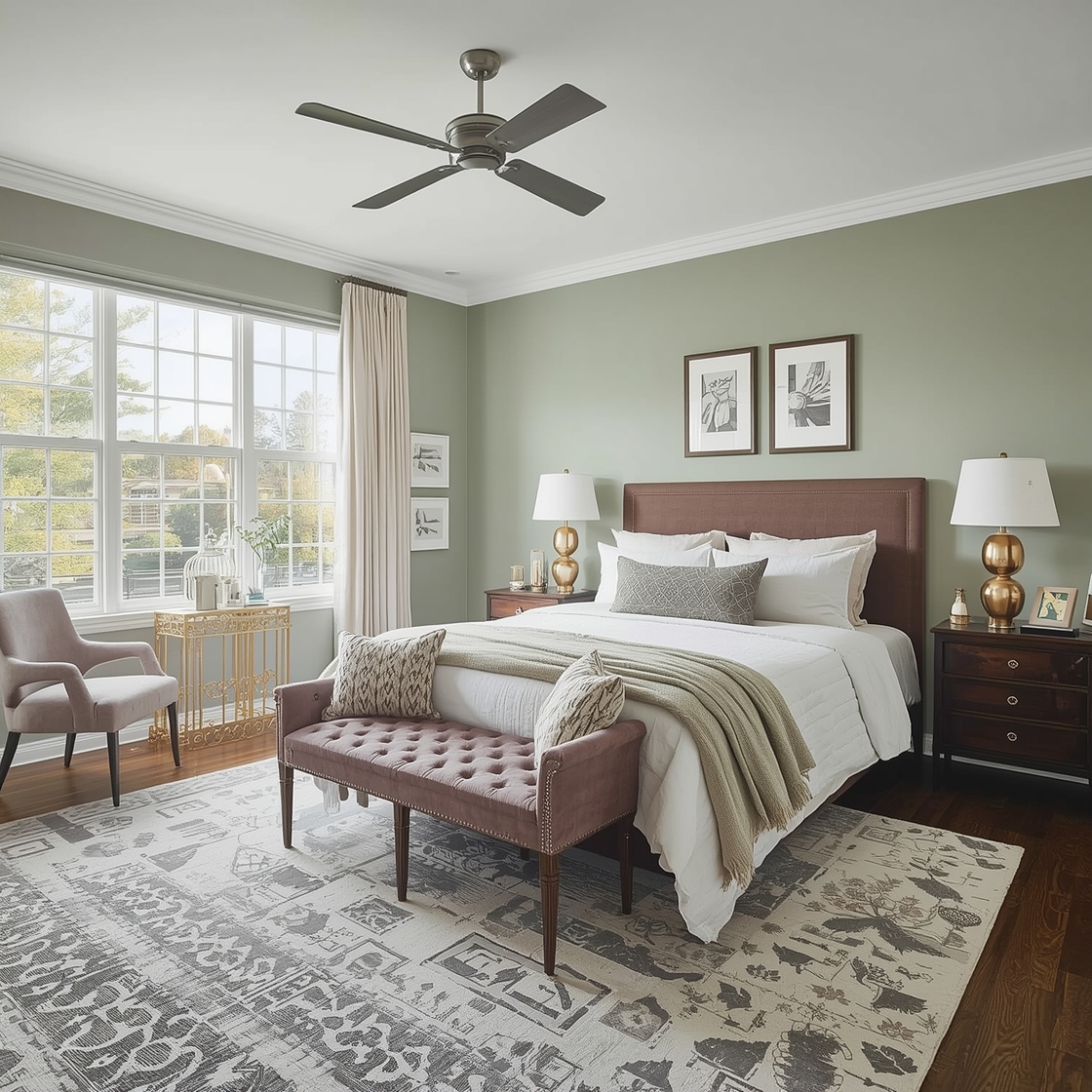 Sage Green Bed room