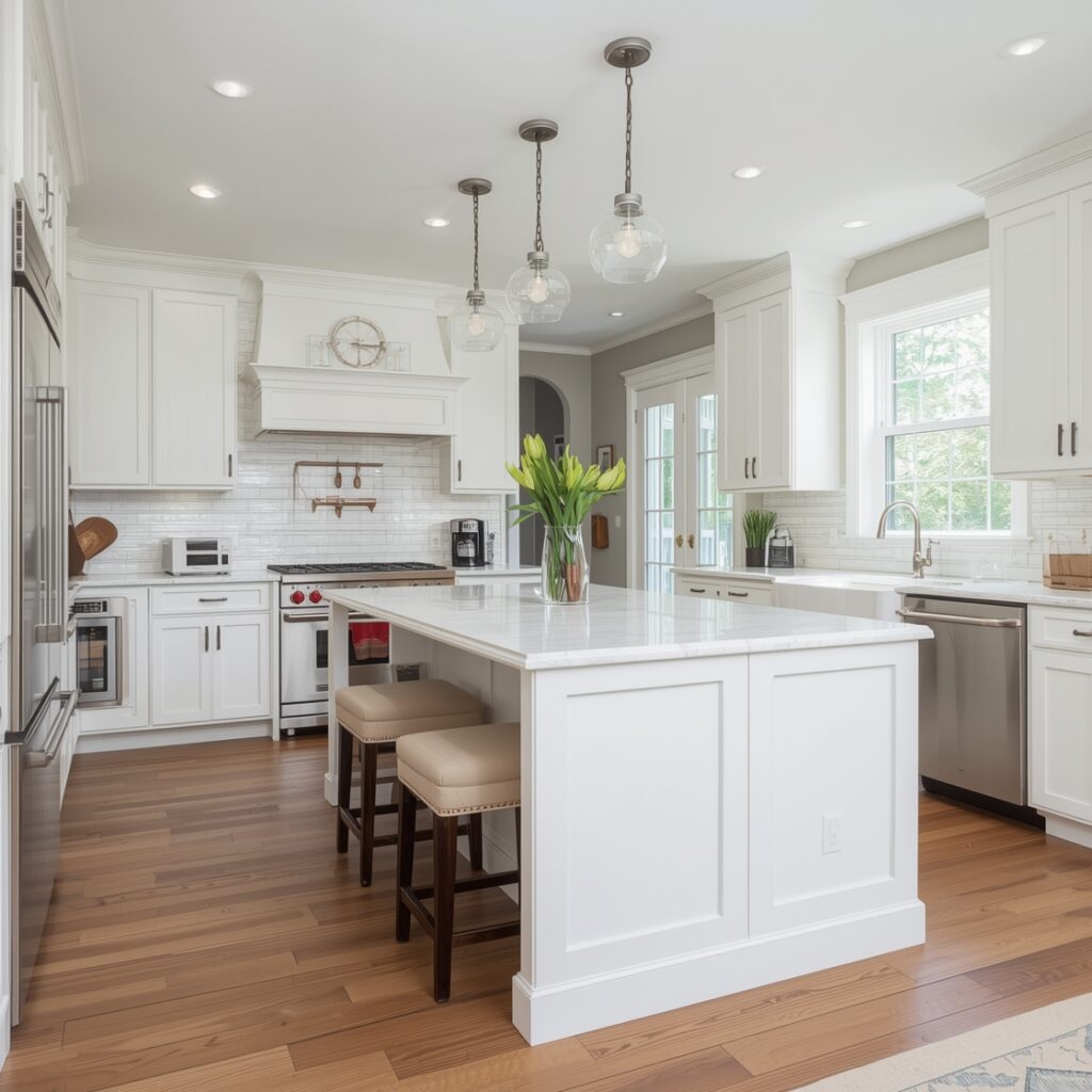 White Oak White Kitchen