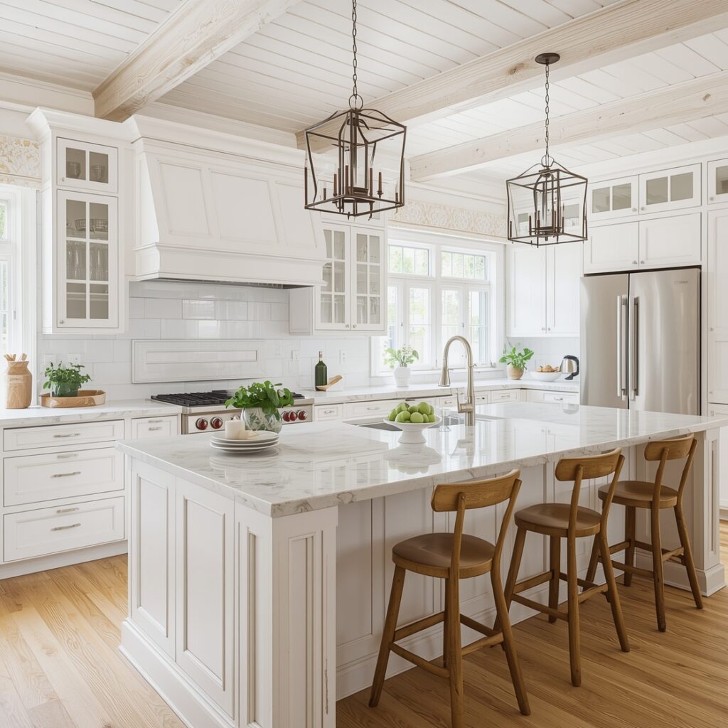 White Oak White Kitchen