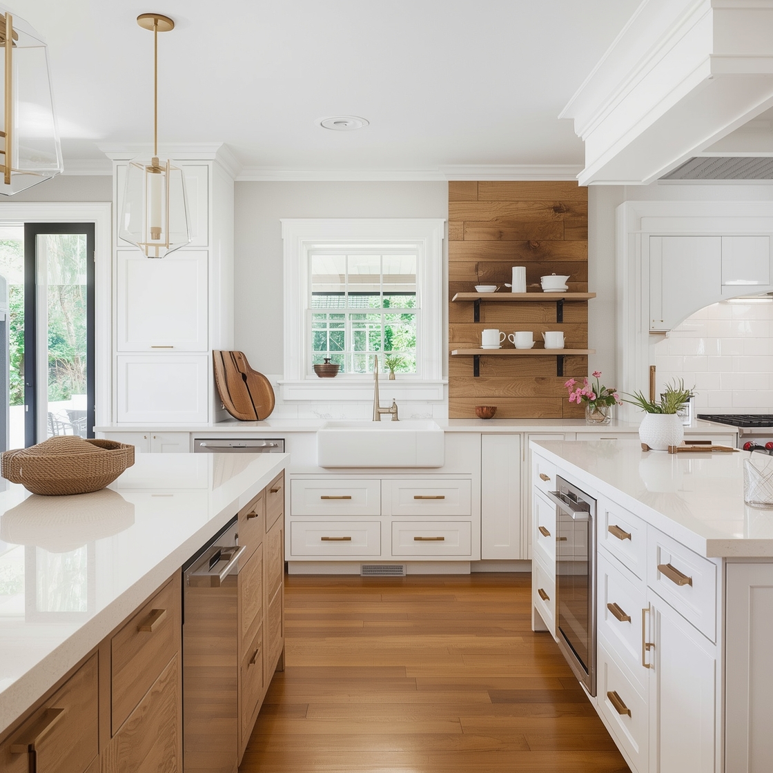 White Oak White Kitchen